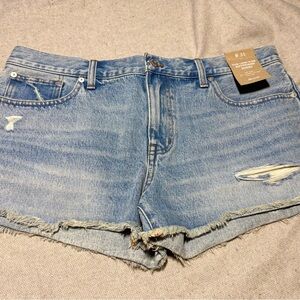 Madewell Women’s 31 Blue Jean Shorts Distressed low rise boyfriend short nwt